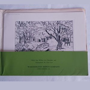 Set of 4 Etchings by Lionel Barrymore Reproduced in Talio-Crome Each= 10.5 x 8"